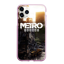 Чехол iPhone 11 Pro матовый Metro Exodus, цвет: 3D-розовый