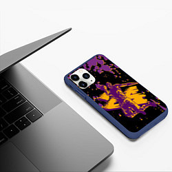 Чехол iPhone 11 Pro матовый Kobe Bryant, цвет: 3D-тёмно-синий — фото 2