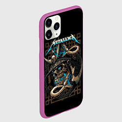 Чехол iPhone 11 Pro матовый METALLICA, цвет: 3D-фиолетовый — фото 2