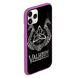 Чехол iPhone 11 Pro матовый Valheim, цвет: 3D-фиолетовый — фото 2
