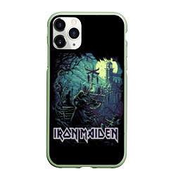 Чехол iPhone 11 Pro матовый IRON MAIDEN, цвет: 3D-салатовый