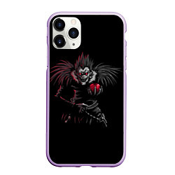 Чехол iPhone 11 Pro матовый Death Note, цвет: 3D-сиреневый