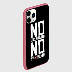 Чехол iPhone 11 Pro матовый Нет Девушки - Нет Проблем, цвет: 3D-малиновый — фото 2