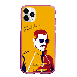 Чехол iPhone 11 Pro матовый QUEEN FREDDY, цвет: 3D-малиновый