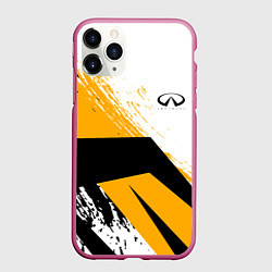 Чехол iPhone 11 Pro матовый Infinity Инфинити Z, цвет: 3D-малиновый