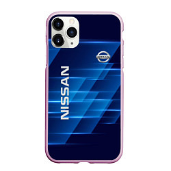 Чехол iPhone 11 Pro матовый Nissan, цвет: 3D-розовый