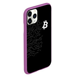 Чехол iPhone 11 Pro матовый БИТКОИН BITCOIN, цвет: 3D-фиолетовый — фото 2