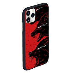 Чехол iPhone 11 Pro матовый Evil Wolves, цвет: 3D-черный — фото 2