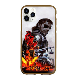 Чехол iPhone 11 Pro матовый Metal Gear, цвет: 3D-коричневый