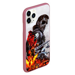 Чехол iPhone 11 Pro матовый Metal Gear, цвет: 3D-малиновый — фото 2