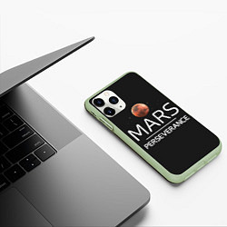 Чехол iPhone 11 Pro матовый Марс, цвет: 3D-салатовый — фото 2