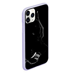 Чехол iPhone 11 Pro матовый Wolf, цвет: 3D-светло-сиреневый — фото 2