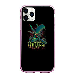 Чехол iPhone 11 Pro матовый XENOMORPH, цвет: 3D-розовый