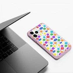 Чехол iPhone 11 Pro матовый Чакры, цвет: 3D-розовый — фото 2