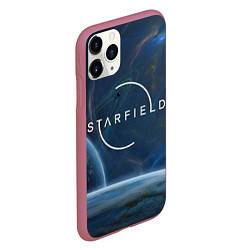 Чехол iPhone 11 Pro матовый Starfield, цвет: 3D-малиновый — фото 2