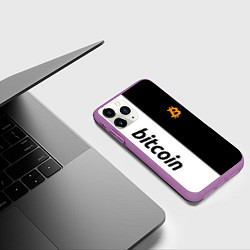 Чехол iPhone 11 Pro матовый БИТКОИН BITCOIN Z, цвет: 3D-фиолетовый — фото 2