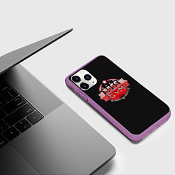 Чехол iPhone 11 Pro матовый Босс этой качалки, цвет: 3D-фиолетовый — фото 2