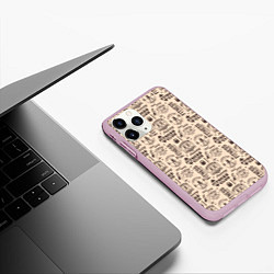 Чехол iPhone 11 Pro матовый Fitness, цвет: 3D-розовый — фото 2