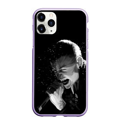 Чехол iPhone 11 Pro матовый LINKIN PARK, цвет: 3D-светло-сиреневый