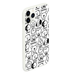 Чехол iPhone 11 Pro матовый BTS BT21, цвет: 3D-белый — фото 2