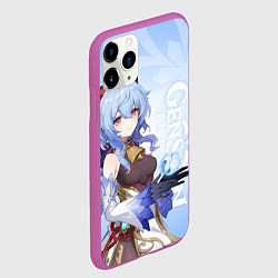 Чехол iPhone 11 Pro матовый GENSHIN IMPACT, ГАНЬ ЮЙ, цвет: 3D-фиолетовый — фото 2