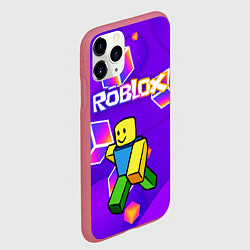 Чехол iPhone 11 Pro матовый ROBLOX КУБЫ, цвет: 3D-малиновый — фото 2