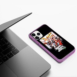 Чехол iPhone 11 Pro матовый Grand Theft Auto five, цвет: 3D-фиолетовый — фото 2