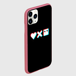 Чехол iPhone 11 Pro матовый Любовь, смерть и роботы, цвет: 3D-малиновый — фото 2