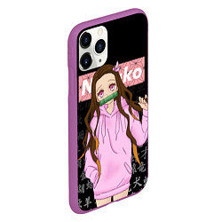 Чехол iPhone 11 Pro матовый NEZUKO НЕЗУКО, цвет: 3D-фиолетовый — фото 2