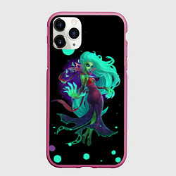 Чехол iPhone 11 Pro матовый Death prophet Dota 2, цвет: 3D-малиновый