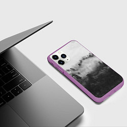 Чехол iPhone 11 Pro матовый Лес, цвет: 3D-фиолетовый — фото 2