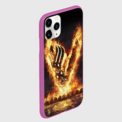 Чехол iPhone 11 Pro матовый ВИКИНГИ VIKINGS V, цвет: 3D-фиолетовый — фото 2