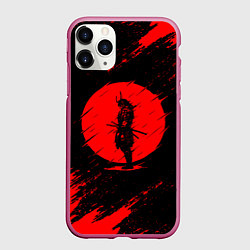 Чехол iPhone 11 Pro матовый САМУРАИ SAMURAI, цвет: 3D-малиновый