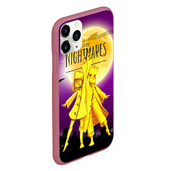 Чехол iPhone 11 Pro матовый Little Nightmares 2, цвет: 3D-малиновый — фото 2