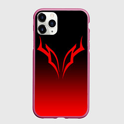 Чехол iPhone 11 Pro матовый BERSERK БЕРСЕРК, цвет: 3D-малиновый
