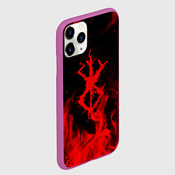 Чехол iPhone 11 Pro матовый BERSERK БЕРСЕРК КЛЕЙМО, цвет: 3D-фиолетовый — фото 2