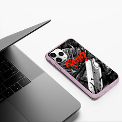 Чехол iPhone 11 Pro матовый BERSERK БЕРСЕРК, цвет: 3D-розовый — фото 2