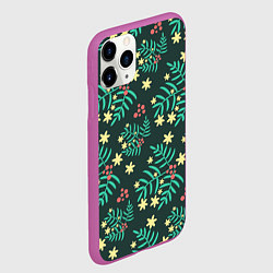 Чехол iPhone 11 Pro матовый Рябина, цвет: 3D-фиолетовый — фото 2