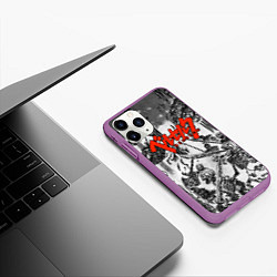 Чехол iPhone 11 Pro матовый BERSERK БЕРСЕРК, цвет: 3D-фиолетовый — фото 2