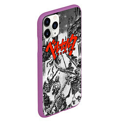 Чехол iPhone 11 Pro матовый BERSERK БЕРСЕРК, цвет: 3D-фиолетовый — фото 2