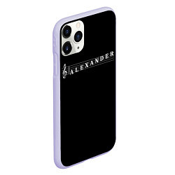 Чехол iPhone 11 Pro матовый Alexander, цвет: 3D-светло-сиреневый — фото 2