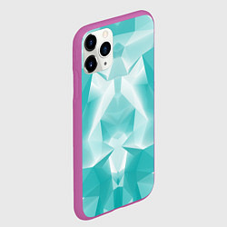 Чехол iPhone 11 Pro матовый Геометрическая Абстракция, цвет: 3D-фиолетовый — фото 2