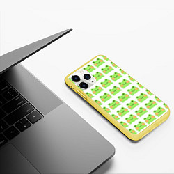 Чехол iPhone 11 Pro матовый Лягушка, цвет: 3D-желтый — фото 2