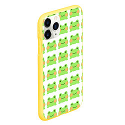 Чехол iPhone 11 Pro матовый Лягушка, цвет: 3D-желтый — фото 2