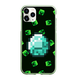 Чехол iPhone 11 Pro матовый МАЙНКРАФТ MINECRAFT