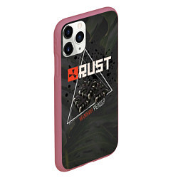 Чехол iPhone 11 Pro матовый Rust Мамкин Рейдер Раст, цвет: 3D-малиновый — фото 2