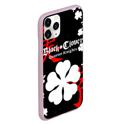 Чехол iPhone 11 Pro матовый ЧЕРНЫЙ КЛЕВЕР, цвет: 3D-розовый — фото 2