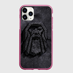 Чехол iPhone 11 Pro матовый Один, цвет: 3D-малиновый