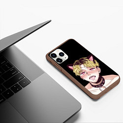 Чехол iPhone 11 Pro матовый АхегаоAhegao О Чан У, цвет: 3D-коричневый — фото 2