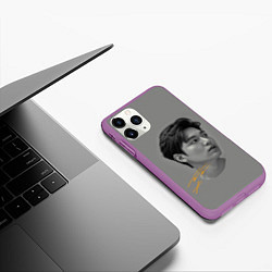 Чехол iPhone 11 Pro матовый Ли Мин Хо Lee Min Ho, цвет: 3D-фиолетовый — фото 2